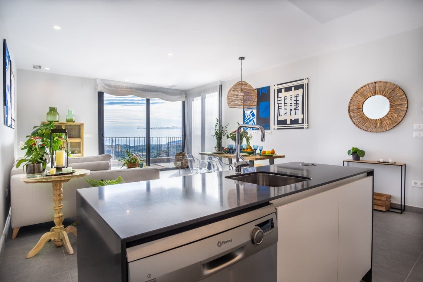 Villa mit 3 Schlafzimmern auf einer Etage in Polop(Alicante) Moderne Villen in privater Ur Vorschau 2