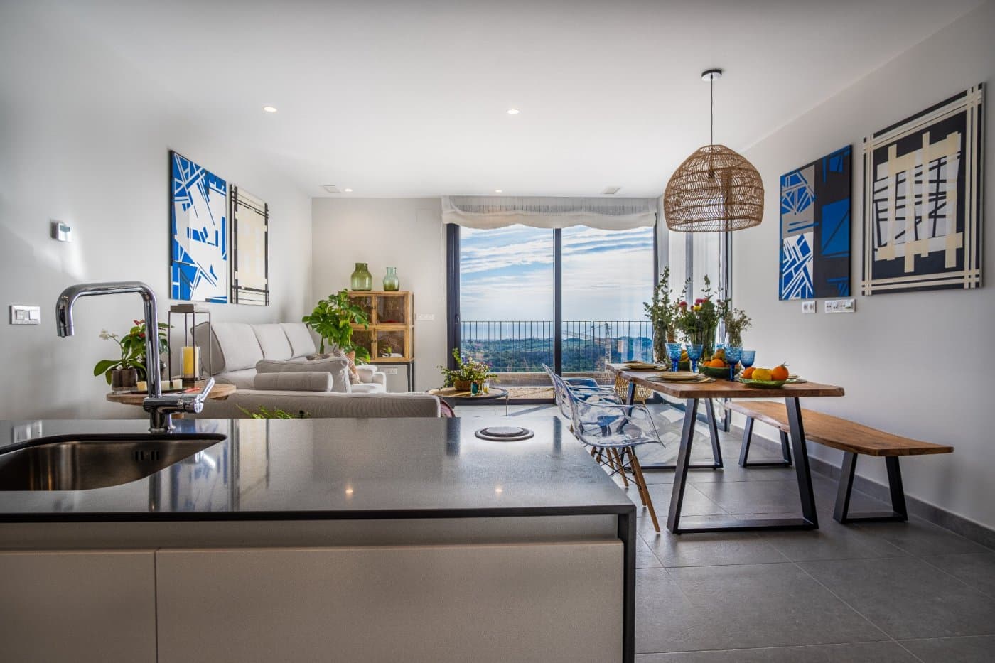 Villa mit 3 Schlafzimmern auf einer Etage in Polop(Alicante) Moderne Villen in privater Ur Vorschau 4