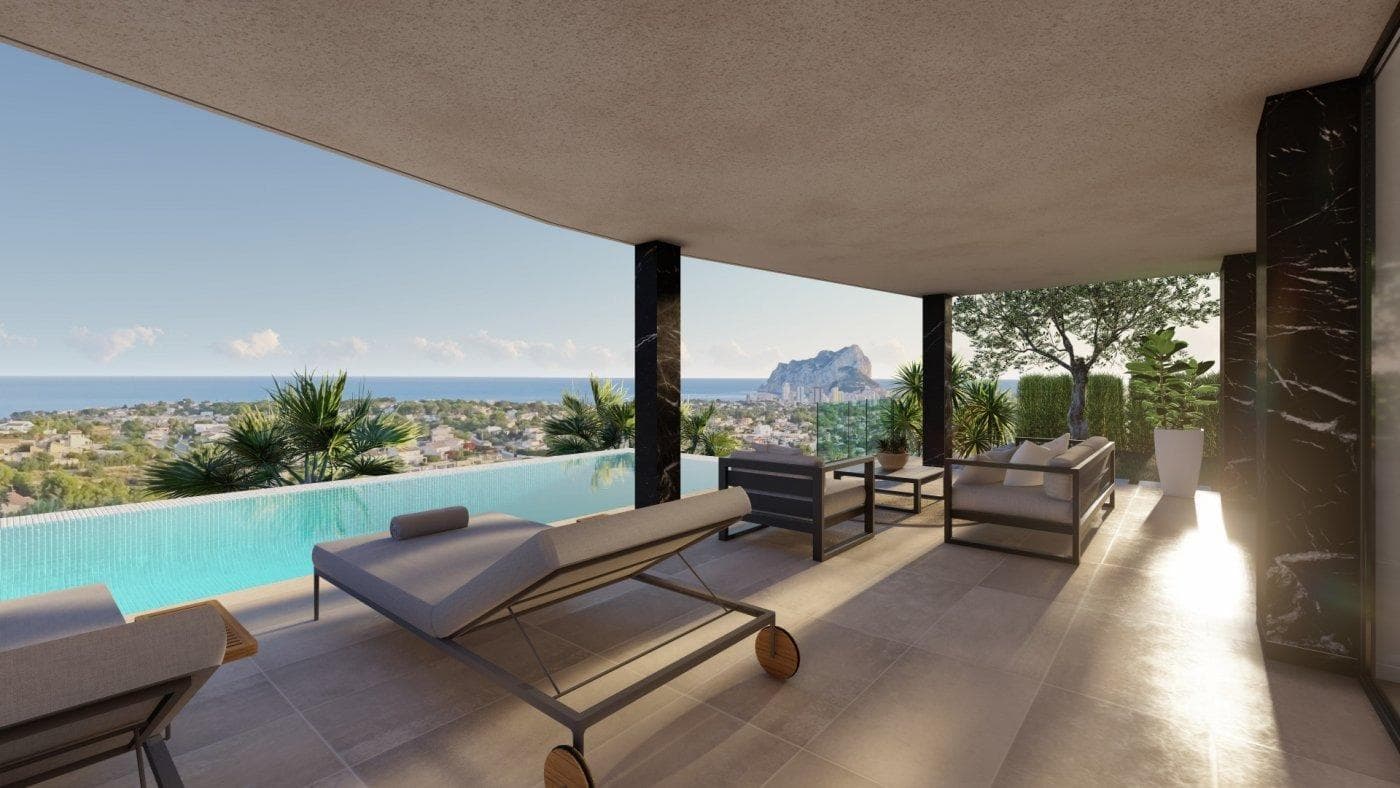 Luxus-Haus von 3 Etagen mit herrlichem Panoramablick auf das Meer in Calpe Diese Villa mit Vorschau 2