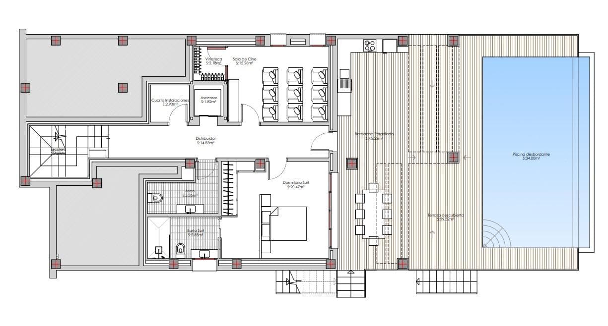 Luxus-Haus von 3 Etagen mit herrlichem Panoramablick auf das Meer in Calpe Diese Villa mit Vorschau 6