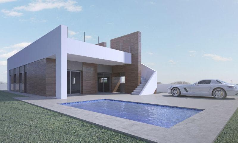HERRLICHE MODERNE VILLA MIT 3 SCHLAFZIMMERN UND PRIVATEM POOL IN ASPE(ALICANTE) Fantastisc