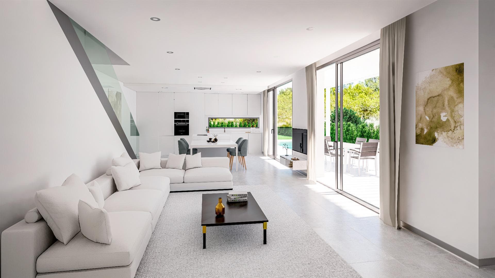 PRÄCHTIGE NEUBAU VILLA IN FINESTRAT MIT MEERBLICK Luxuriöse Neubauvillen in Sierra Cortina Vorschau 3