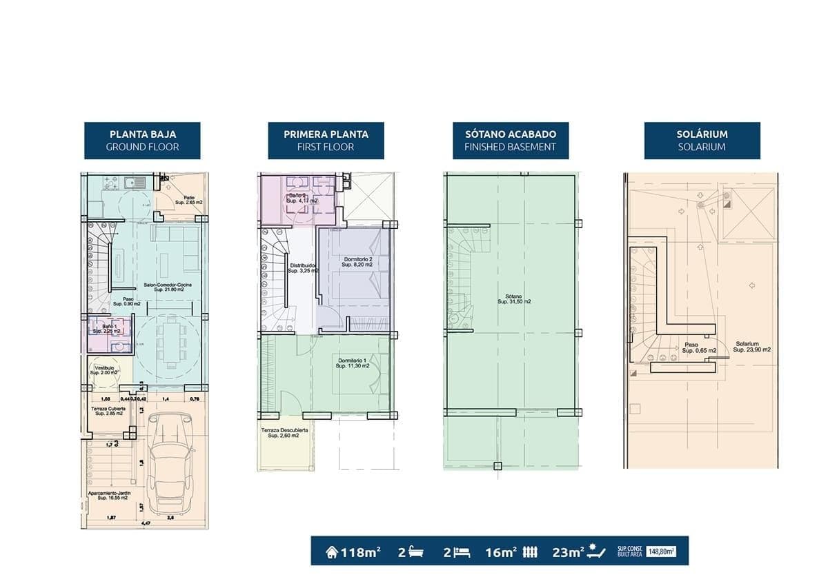 Doppelhaushälfte mit 2 Schlafzimmern und Keller zum Verkauf in Gran Alacant Vorschau 6