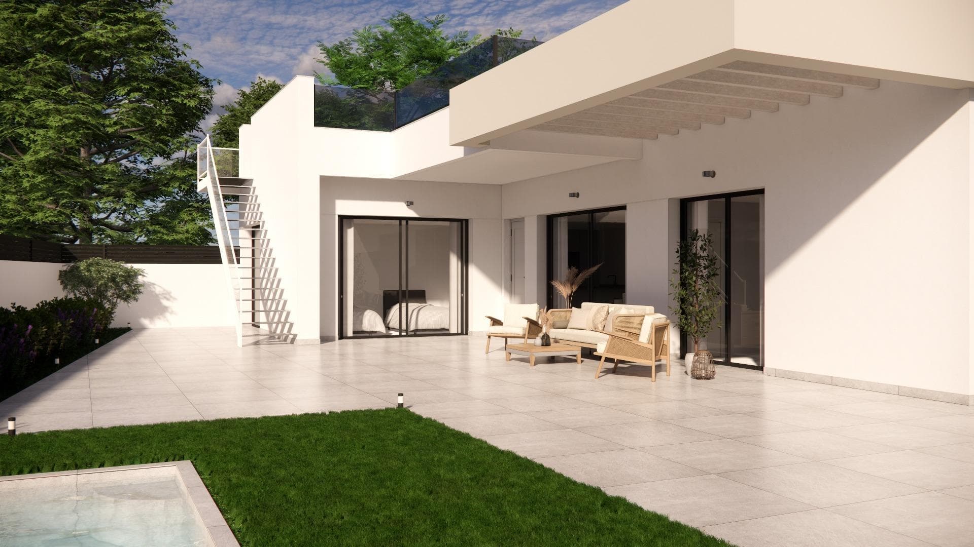 NEUBAU EINER EBENERDIGEN VILLA IN LOS MONTESINOS Neubau-Boutique-Projekt von 7 einstöckige Vorschau 4