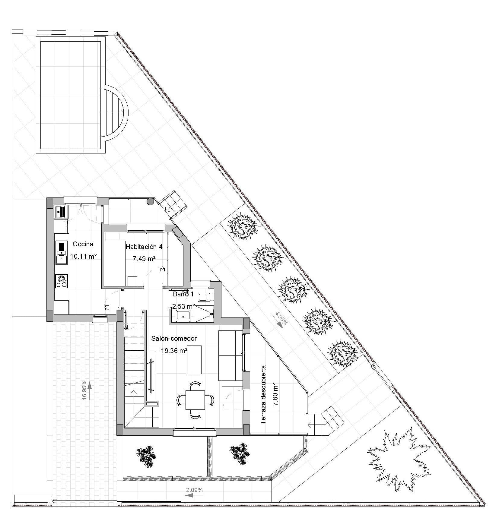 NEUBAU EINER 4-SCHLAFZIMMER-DOPPELHAUSHÄLFTE IN LOS ALCAZARES Neubau-Villa in Los Alcazare Vorschau 6