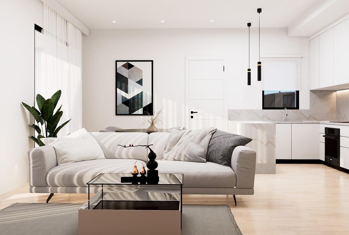 NEUBAU HALB-FREISTEHENDE VILLA MIT 3 SCHLAFZIMMERN UND PRIVATEM POOL IN LA ZENIA(ORIHUELA  Vorschau 3