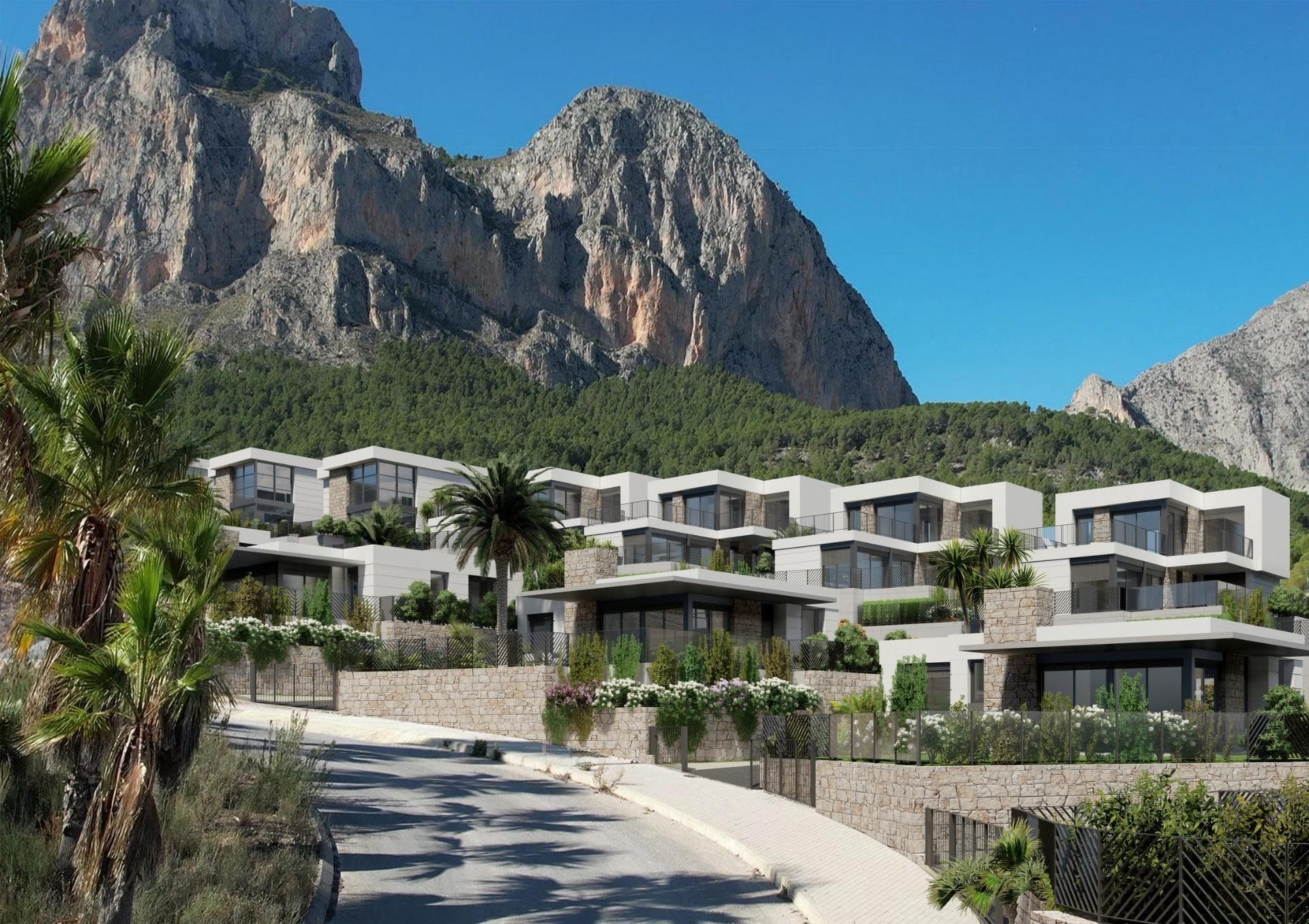 Neubau Villa auf einer Etage zum Verkauf in Polop, Alicante