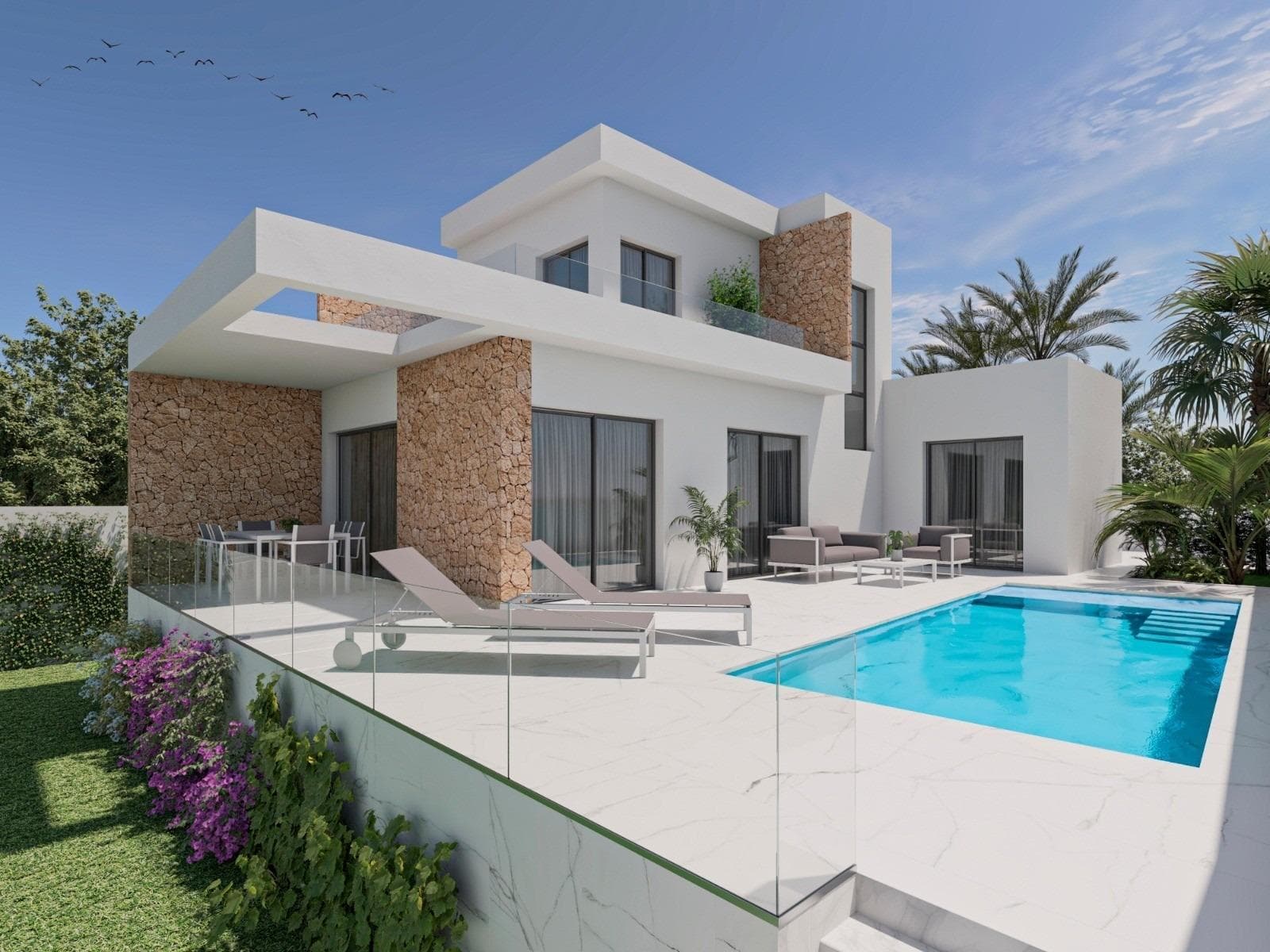 3 schlafzimmer villa mit privatem schwimmbad zu verkaufen in San Fulgencio(Alicante) New B