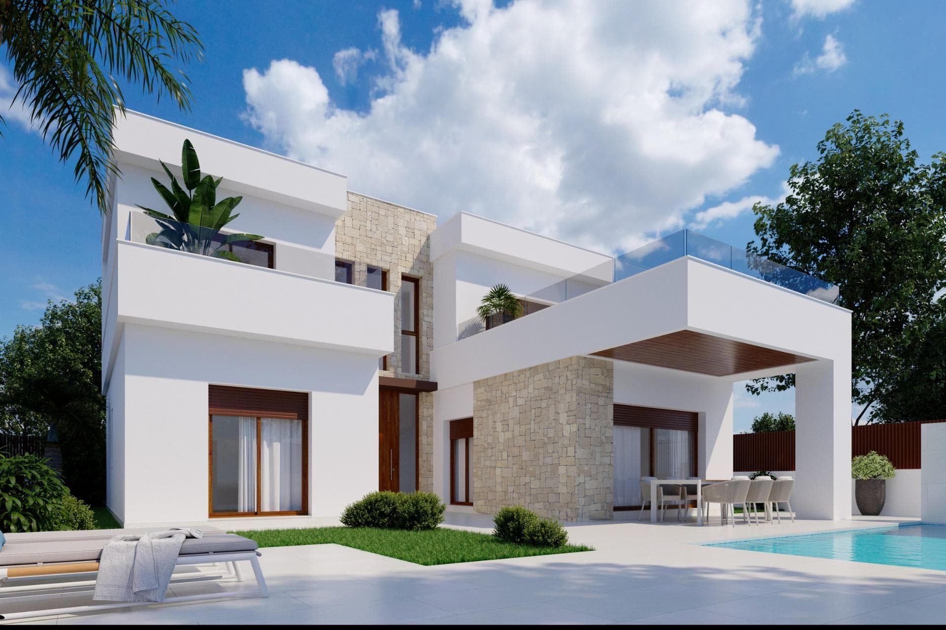 Neu gebaute Villa mit 4 Schlafzimmern im Golf Resort, Orihuela, Spanien