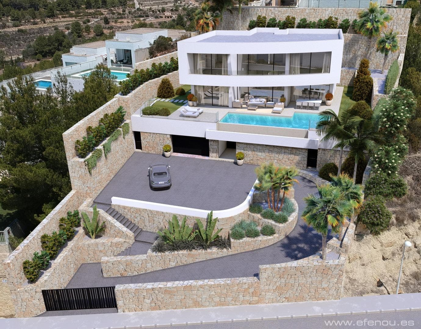 Luxuriöse Villa mit 4 Schlafzimmern und Meerblick in Calpe zu verkaufen Erstklassige Lage 