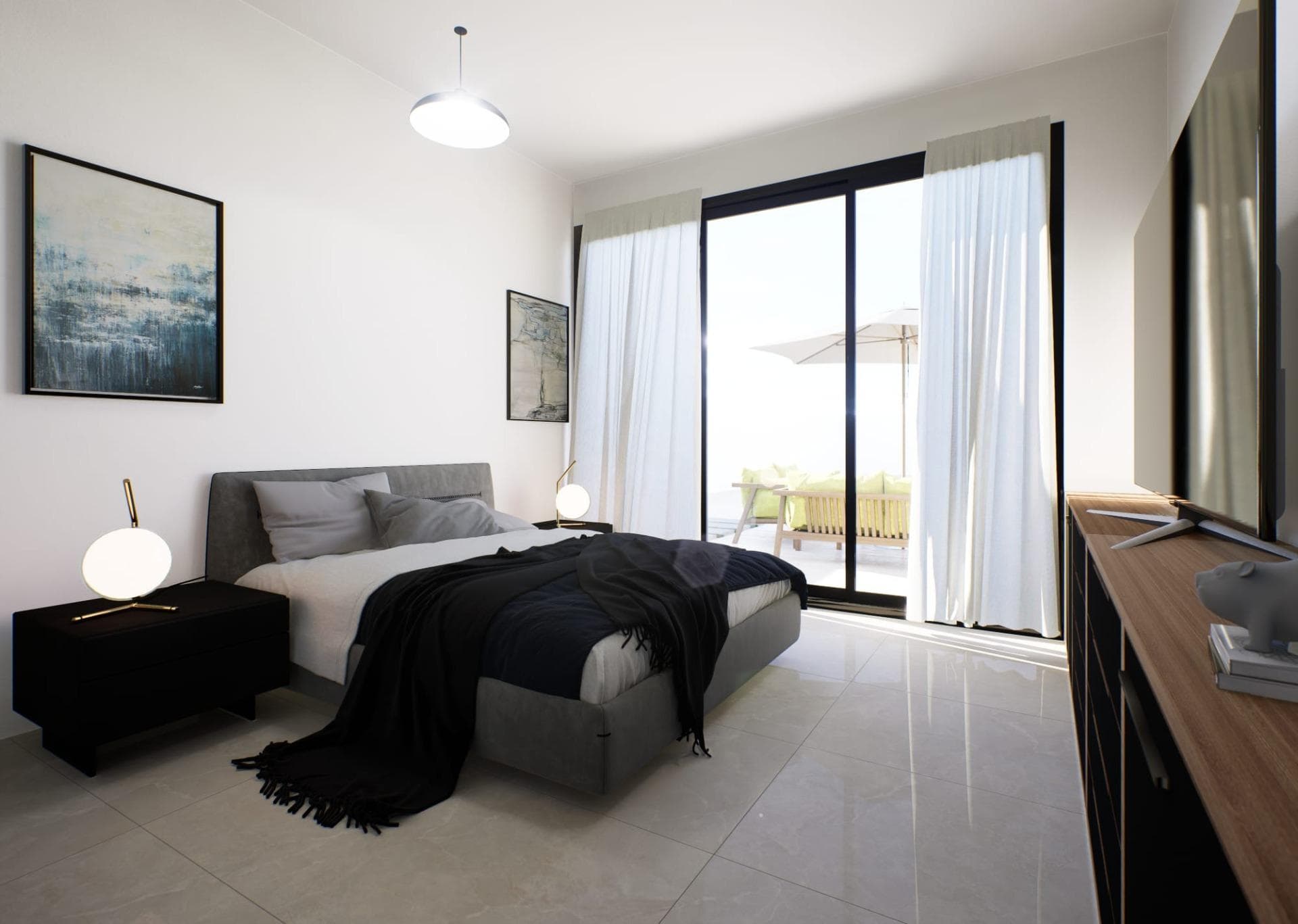 Villa im Ibiza-Stil mit 3 Schlafzimmern auf einer Ebene zu verkaufen in Fortuna(Murcia) Ex Vorschau 5