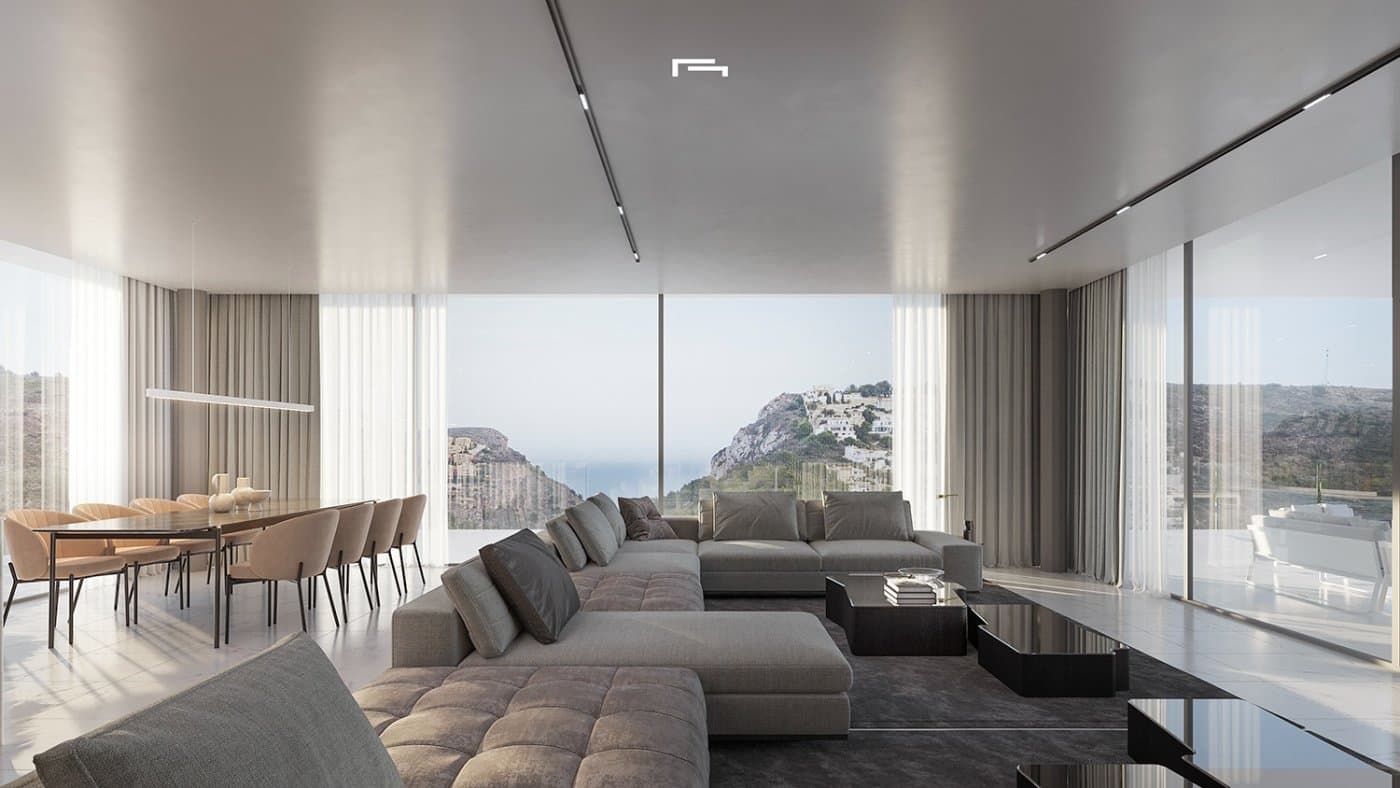 Luxuriöse Villa mit 5 Schlafzimmern, privatem Pool und herrlichem Meerblick in Moraira Die Vorschau 4