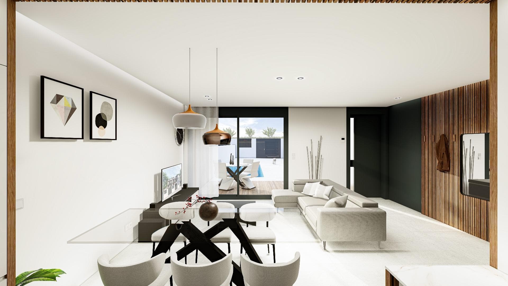 Nachhaltige stadthäuser zimmer 3 zu verkaufen an Pilar de la Horadada Moderne Häuser mit T Vorschau 2