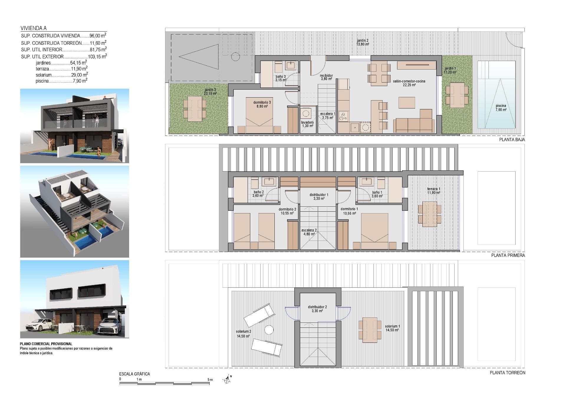 Doppelhaushälfte 3 Schlafzimmern und privatem Pool in der Nähe des Meeres in Santiago de l Vorschau 6