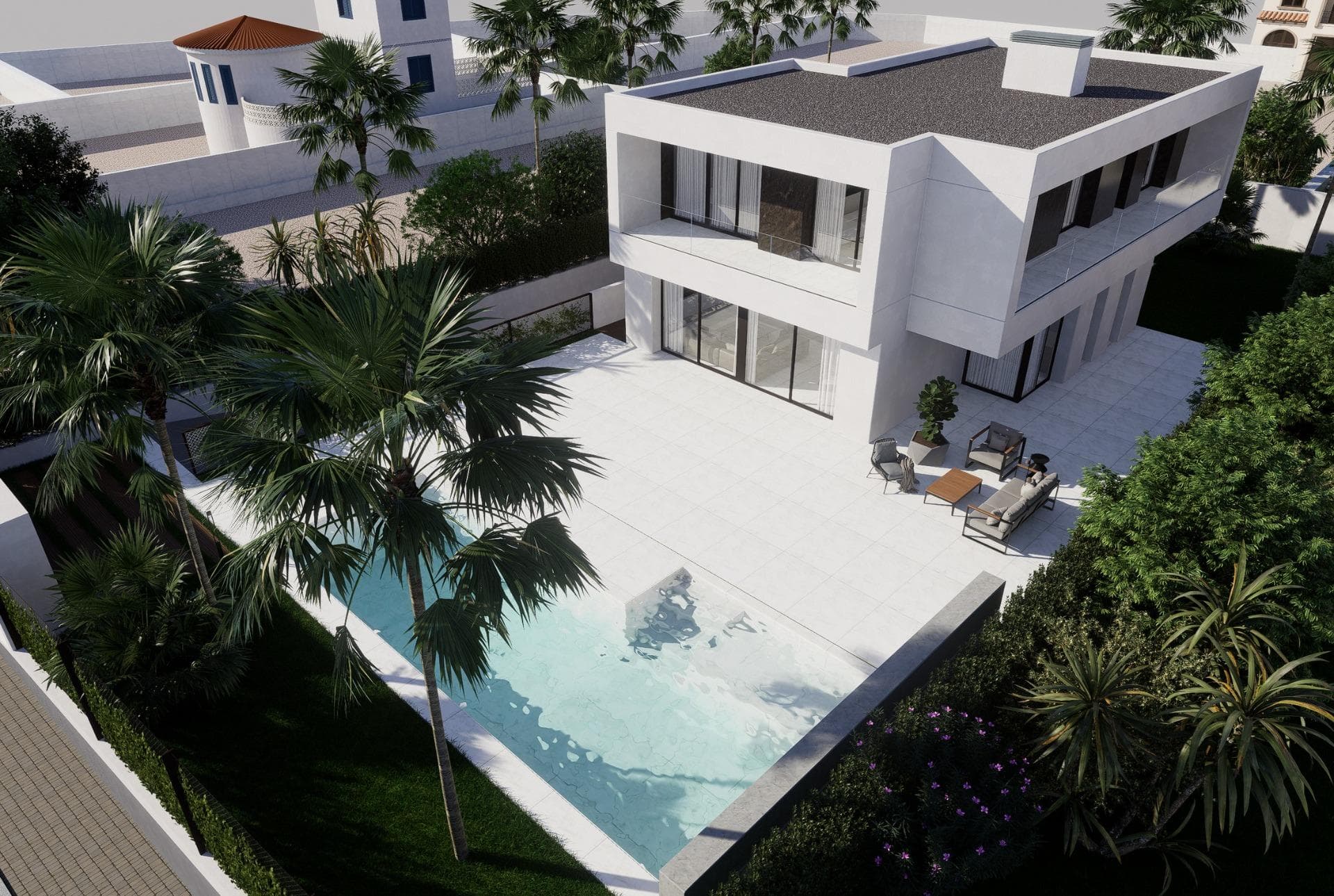 Luxuriöse Villa mit 4 Schlafzimmern und privatem Pool in La Zenia, Orihuela Costa, zu verk