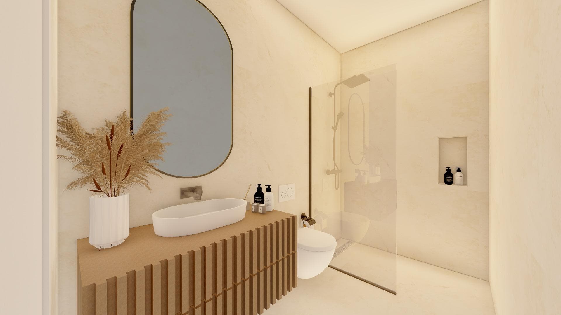 Doppelhaushälfte mit 3 Schlafzimmern und privatem Pool in Meeresnähe zu verkaufen (Santiag Vorschau 6