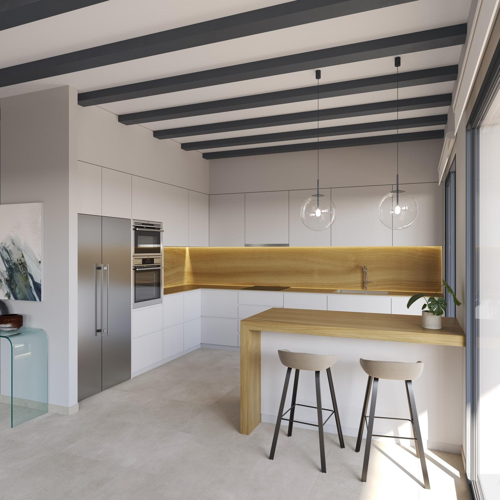 Neubau-Villa mit 3 Schlafzimmern auf einer Etage und privatem Pool in Penáguila (Alicante) Vorschau 5