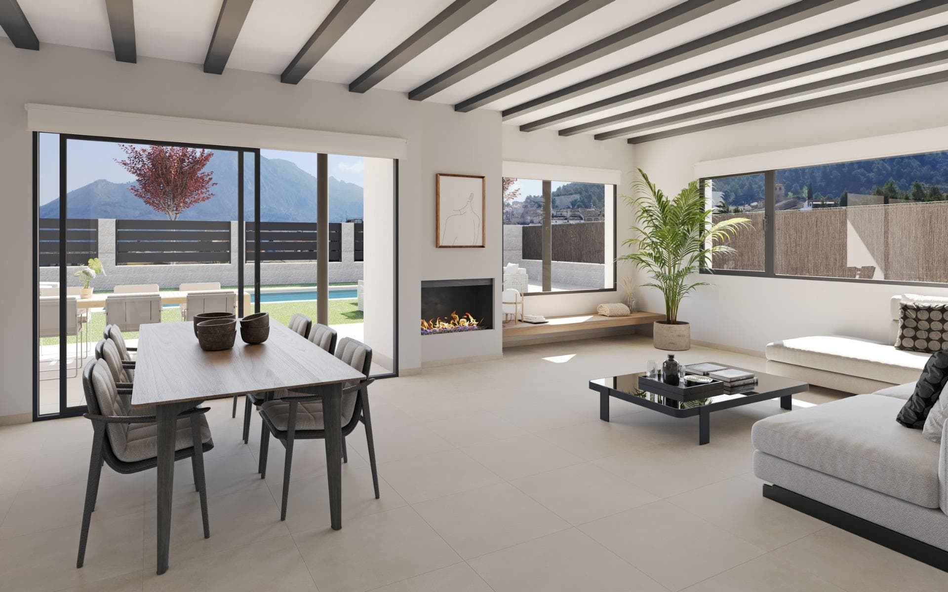 Neubau-Villa mit 4 Schlafzimmern auf einer Etage und privatem Pool in Penáguila (Alicante) Vorschau 2