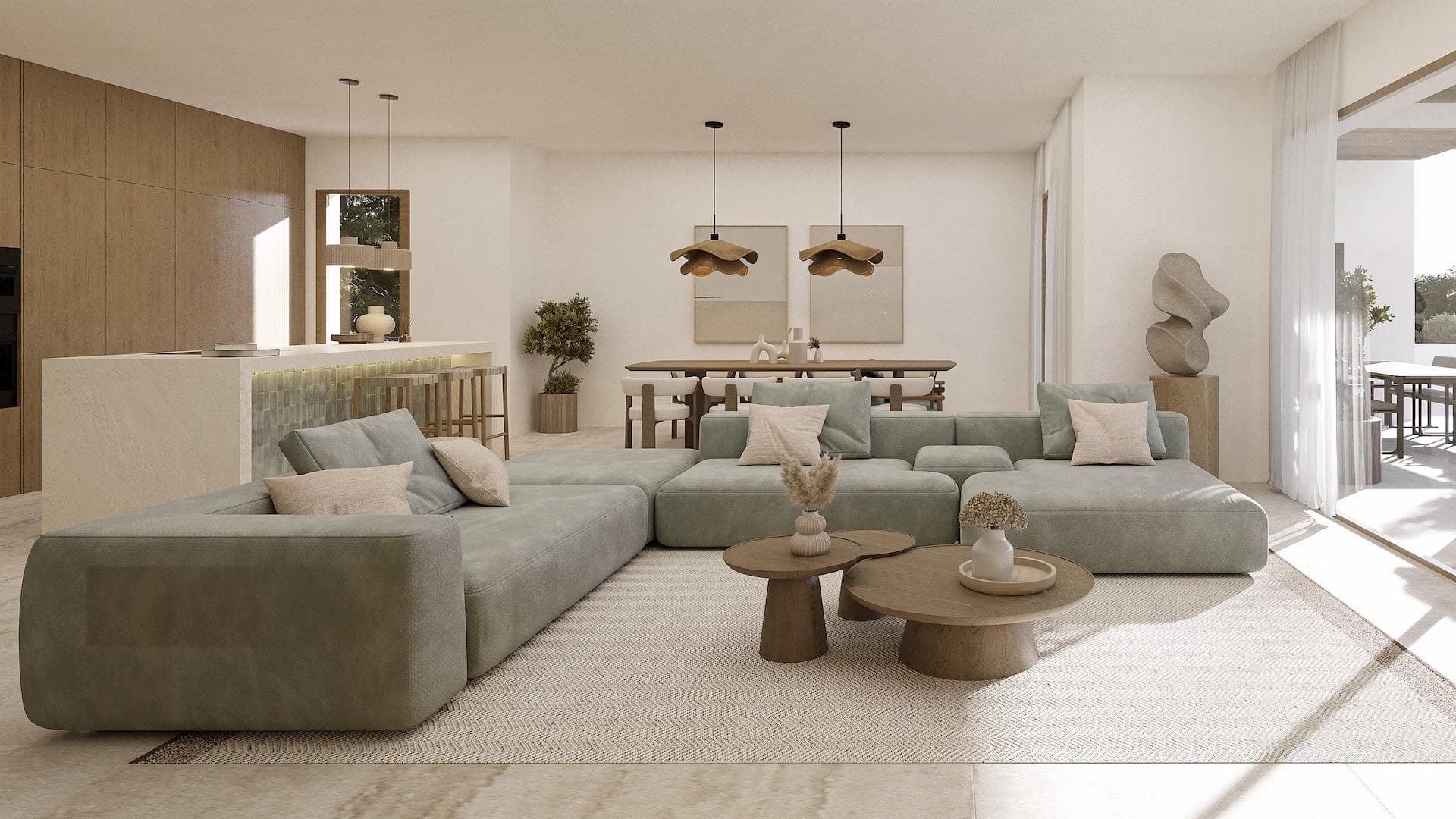 Atemberaubende Villa im Ibiza-Stil mit 4 Schlafzimmern und Meerblick in La Fustera, Beniss Vorschau 3