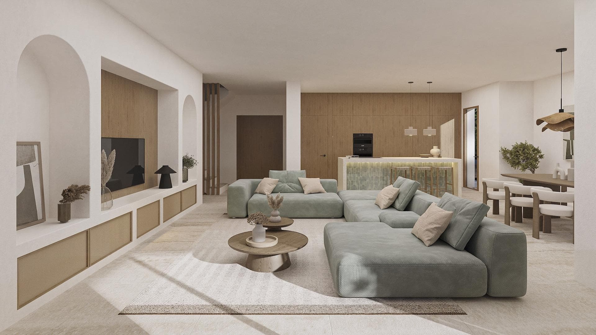 Atemberaubende Villa im Ibiza-Stil mit 4 Schlafzimmern und Meerblick in La Fustera, Beniss Vorschau 4