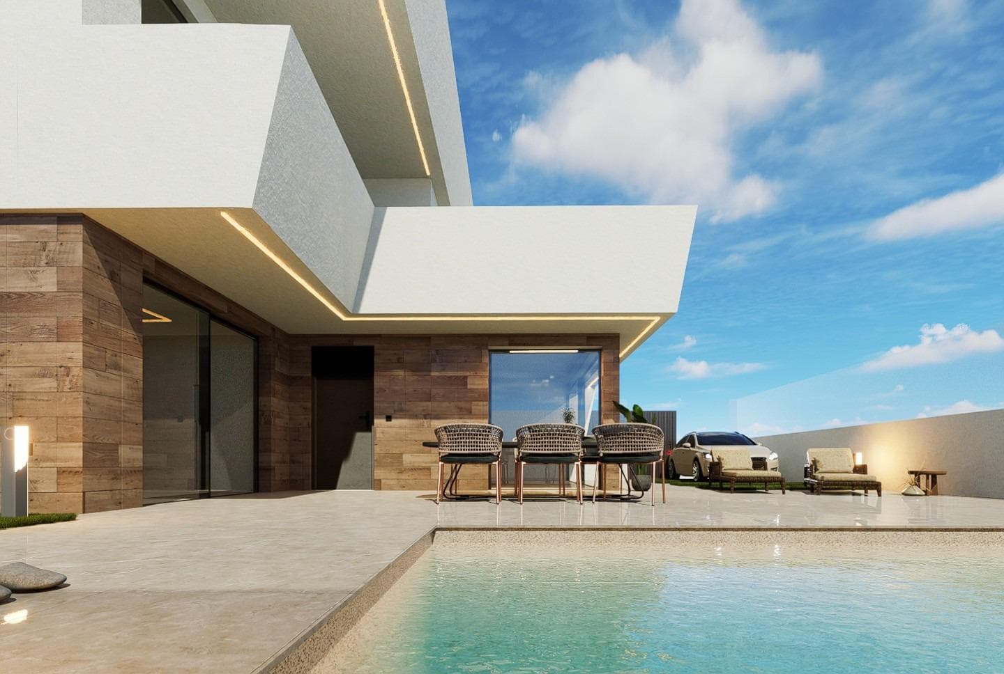 Neubau-Villa mit 3 Schlafzimmern und privatem Pool in San Pedro del Pinatar Modernes Desig Vorschau 3