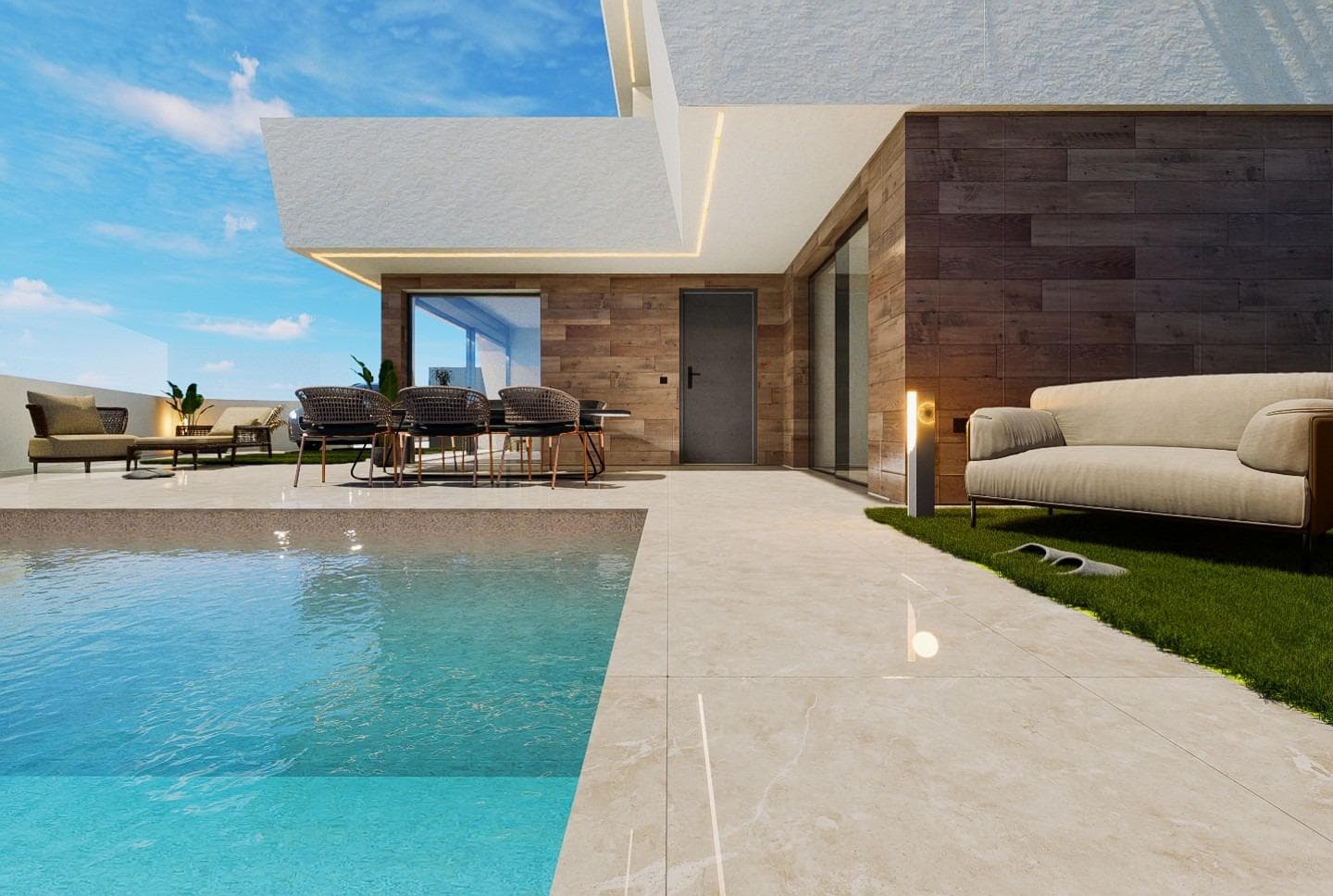 Neubau-Villa mit 3 Schlafzimmern und privatem Pool in San Pedro del Pinatar Modernes Desig Vorschau 6