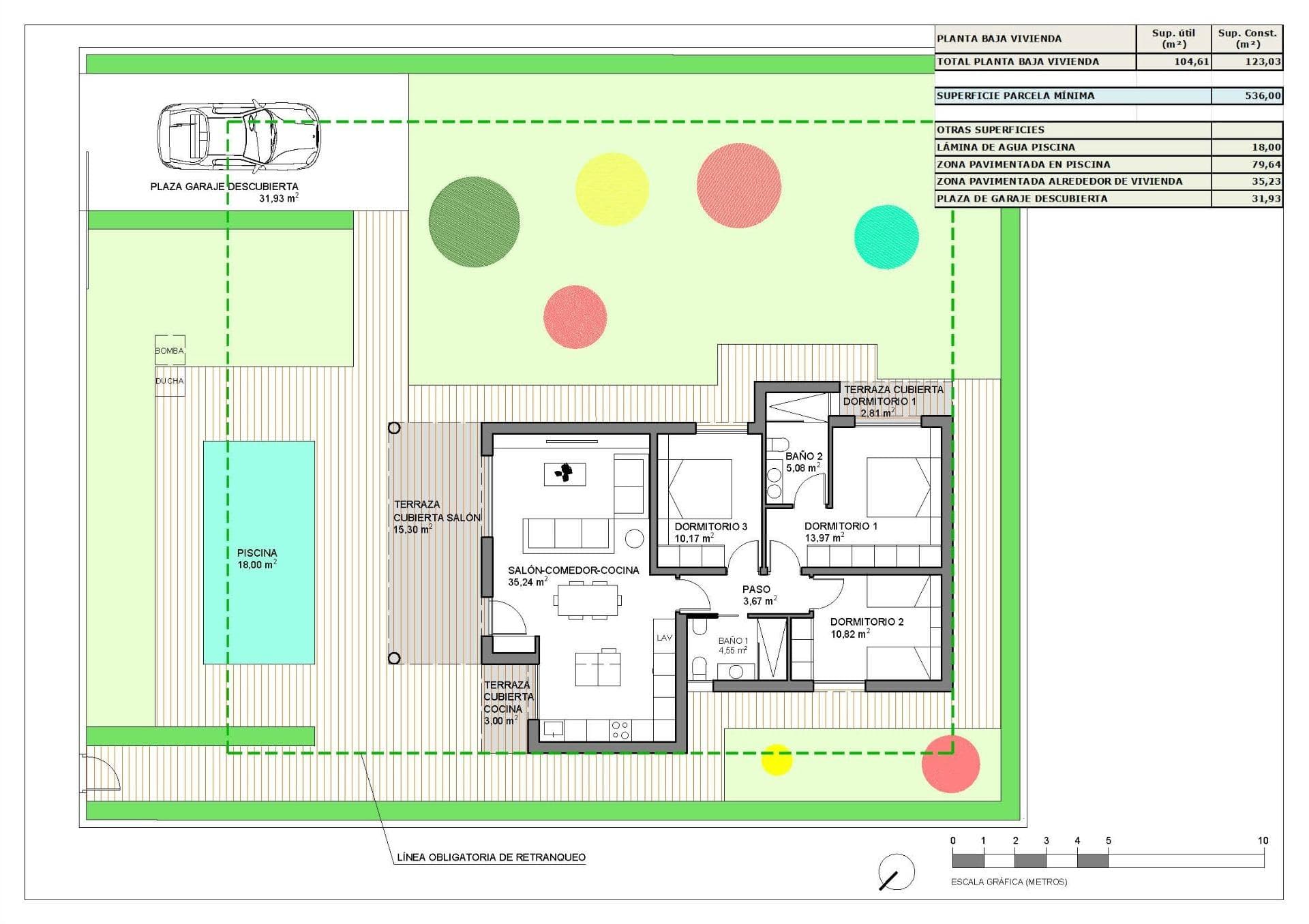 Neubauvilla mit 3 Schlafzimmern zum Verkauf in Hondón de las Nieves Die Immobilie besteht  Vorschau 5
