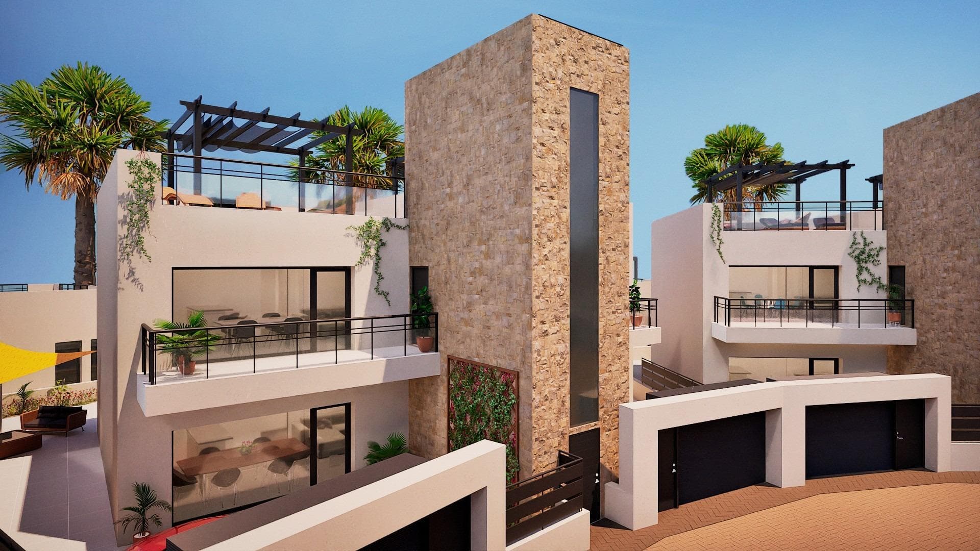 Neubau-Apartment im Obergeschoss mit privatem Solarium in Fuente Álamo (Murcia) Neues Wohn