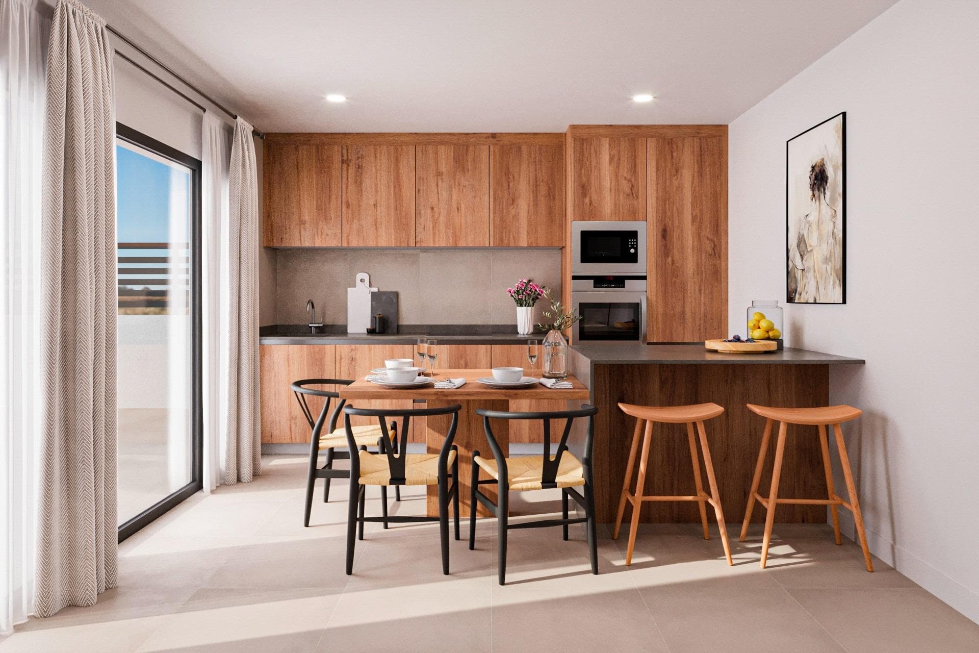 Neubau-Apartment im Obergeschoss mit privatem Solarium in Fuente Álamo (Murcia) Neues Wohn Vorschau 3