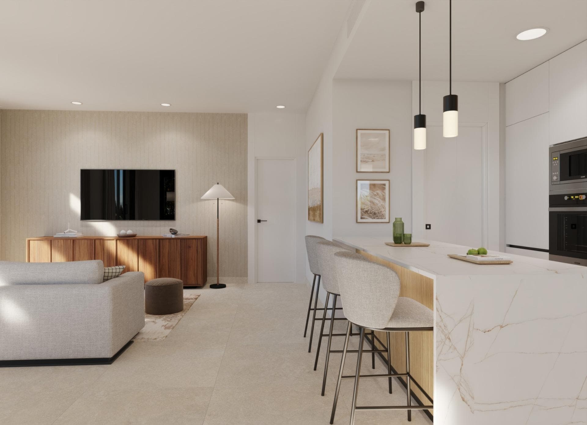 Einstöckige Villa mit 3 Schlafzimmern und privatem Pool im Hacienda del Álamo Golf Resort, Vorschau 3