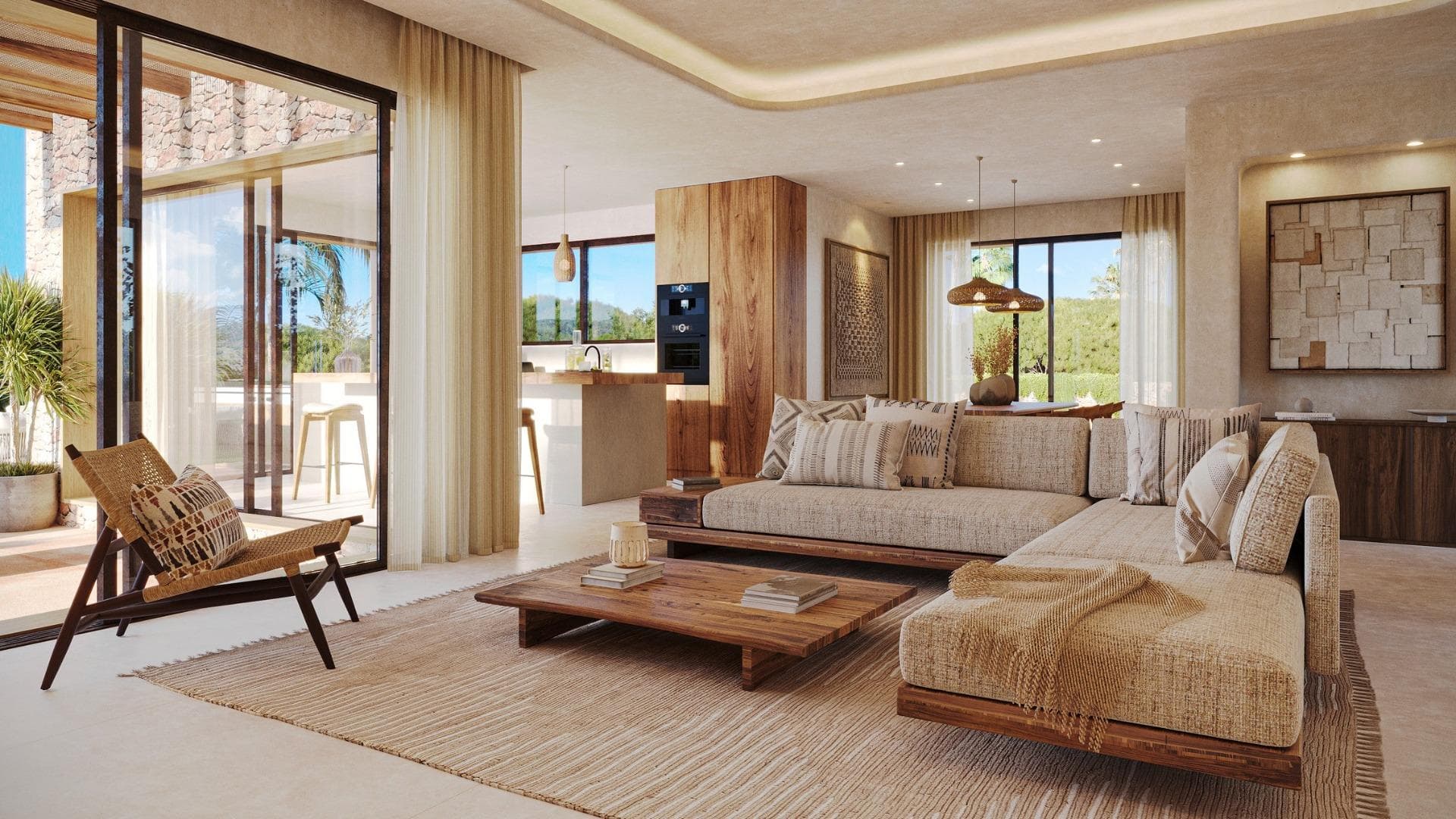 Neubau-Villa im Ibiza-Stil mit 3 Schlafzimmern zum Verkauf in Jávea Exklusives mediterrane Vorschau 2