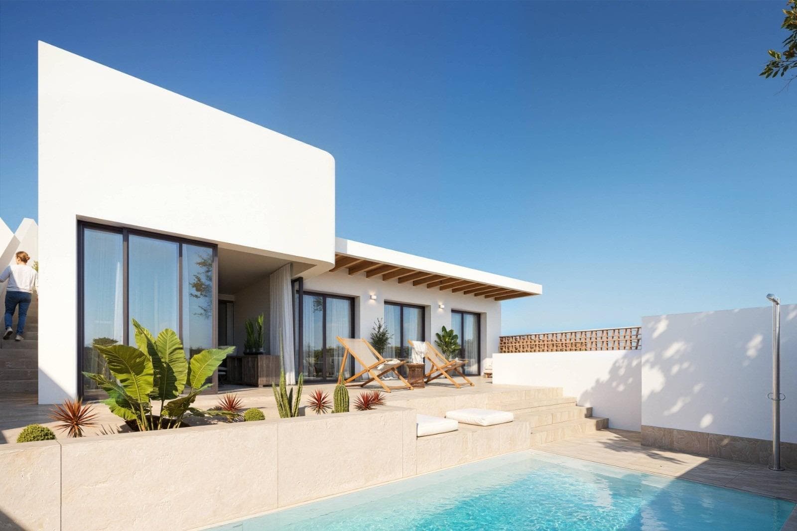 Ibiza-Stil Reihenhausvilla mit 3 Schlafzimmern und privatem Pool zum Verkauf in Dolores, C Vorschau 4