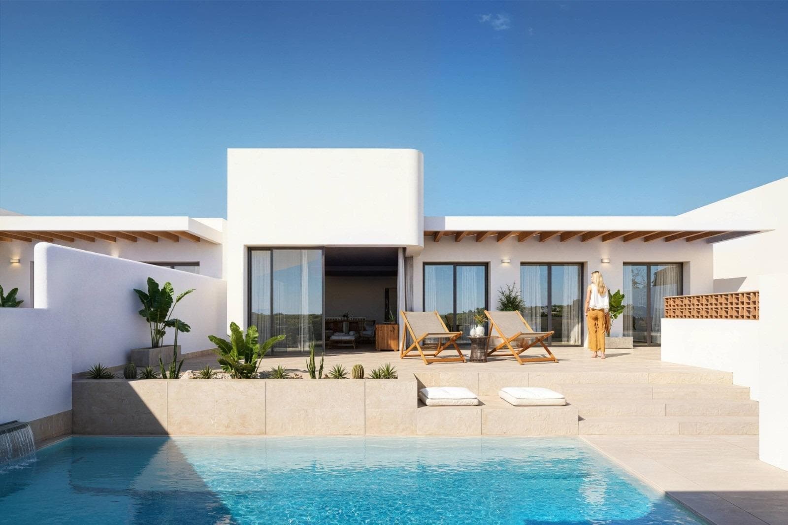 Ibiza-Stil Reihenhausvilla mit 3 Schlafzimmern und privatem Pool zum Verkauf in Dolores, C Vorschau 5