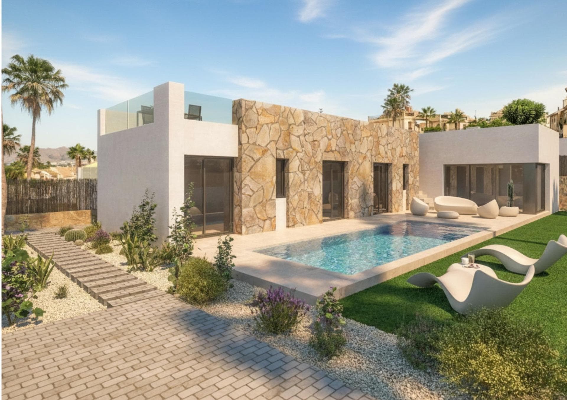 Neubauvilla mit 3 Schlafzimmern und privatem Pool zum Verkauf in La Finca Golf (Algorfa) Vorschau 3