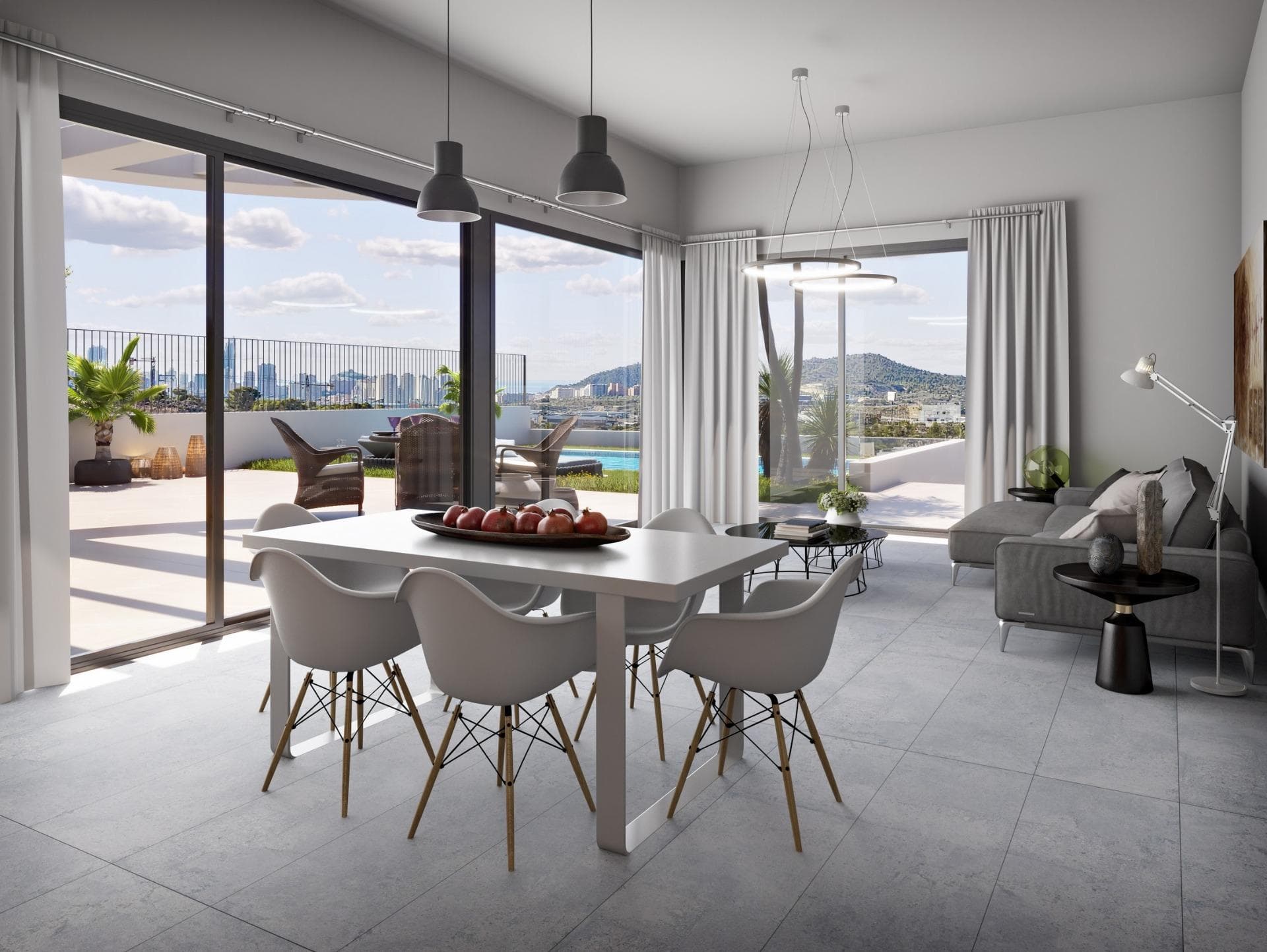 Luxusvilla mit 3 Schlafzimmern, privatem Pool und Panoramameerblick in Finestrat Neubauvil Vorschau 6