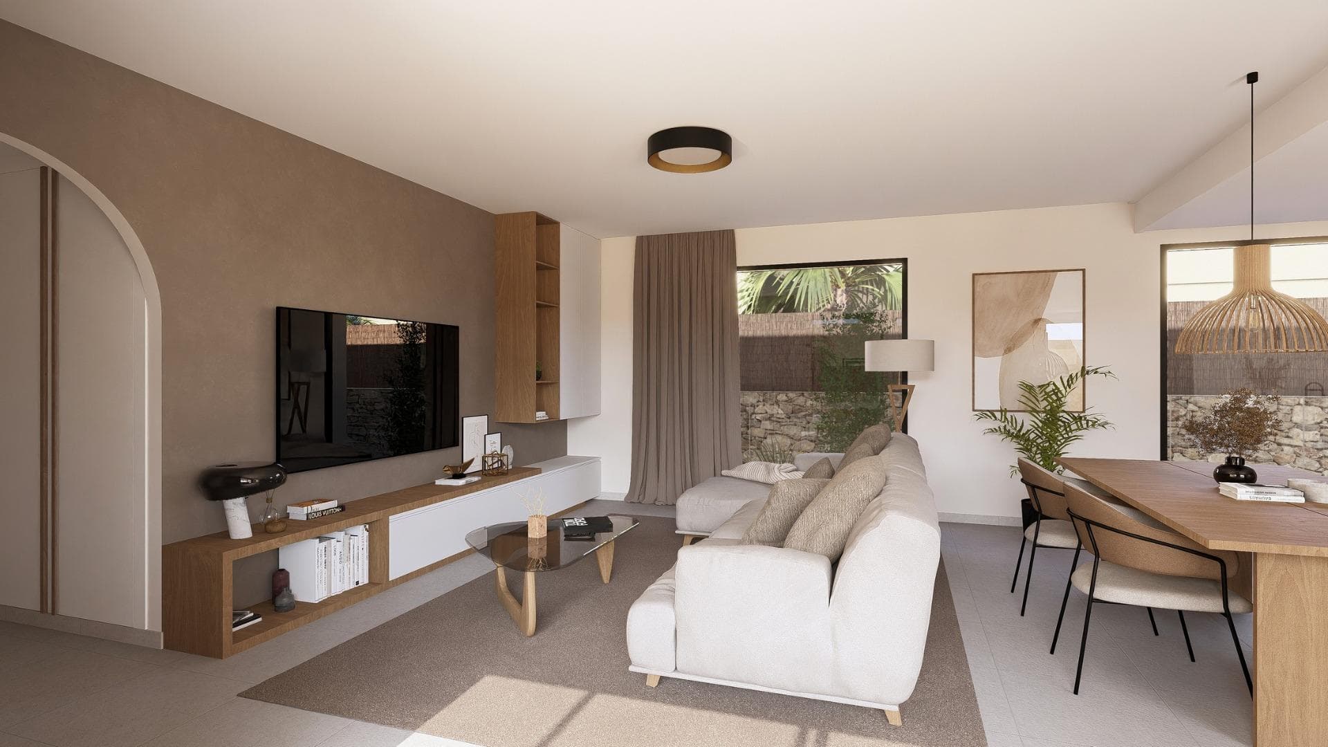 Freistehende Villa auf einer Ebene mit 2 Schlafzimmern und privatem Pool zum Verkauf in ei Vorschau 3