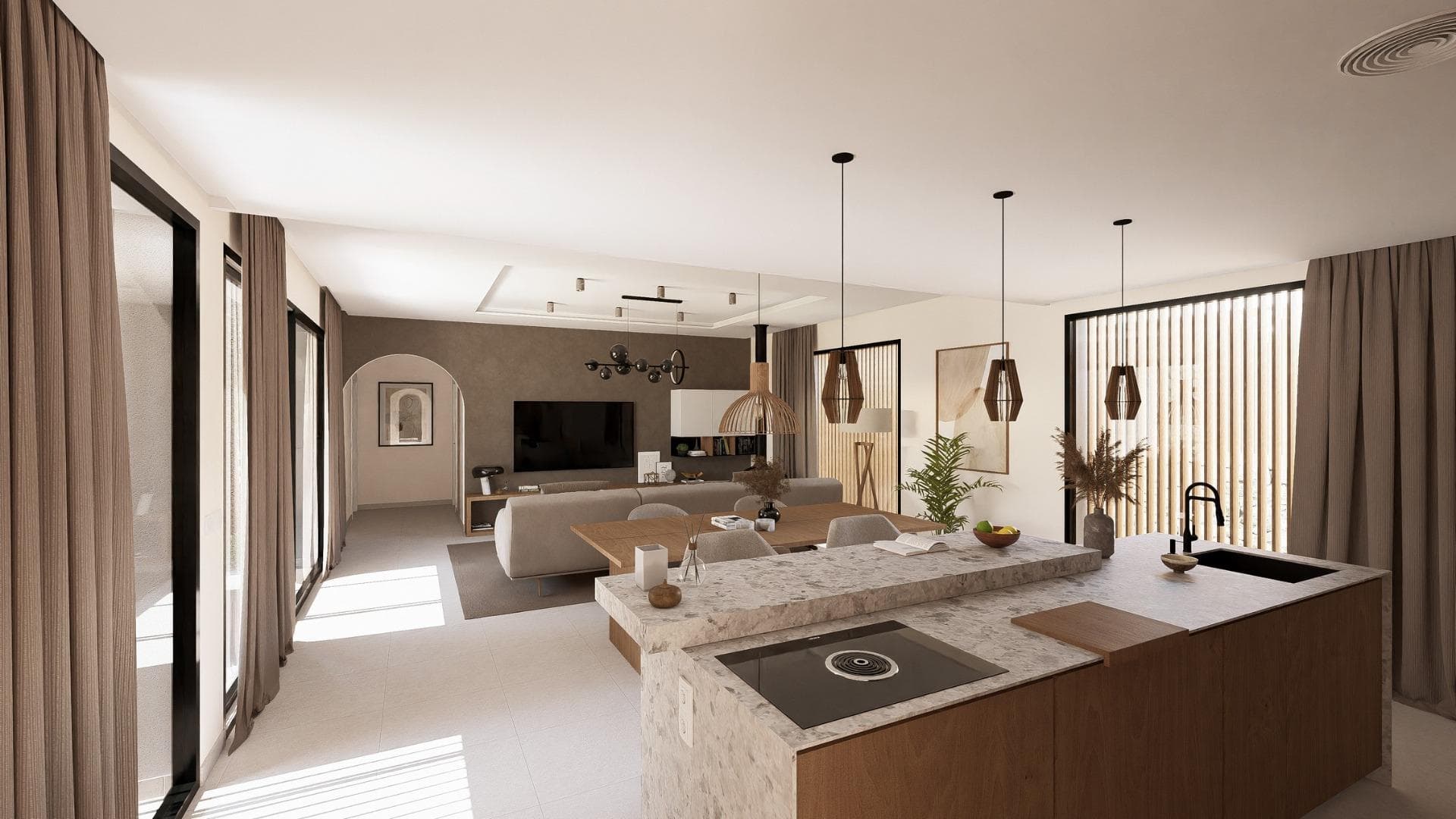 Freistehende Villa auf einer Ebene mit 2 Schlafzimmern und privatem Pool zum Verkauf in ei Vorschau 5