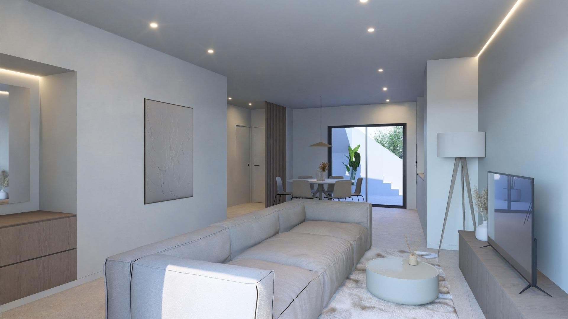 Einstöckige Doppelhaushälfte mit 2 Schlafzimmern, Solarium und privatem Pool zum Verkauf i Vorschau 3