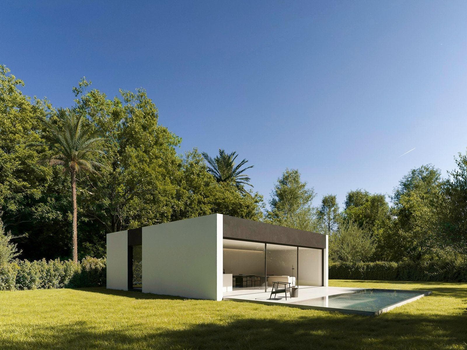 Moderne eingeschossige Neubauvilla mit 3 Schlafzimmern und privatem Pool in Benidorm